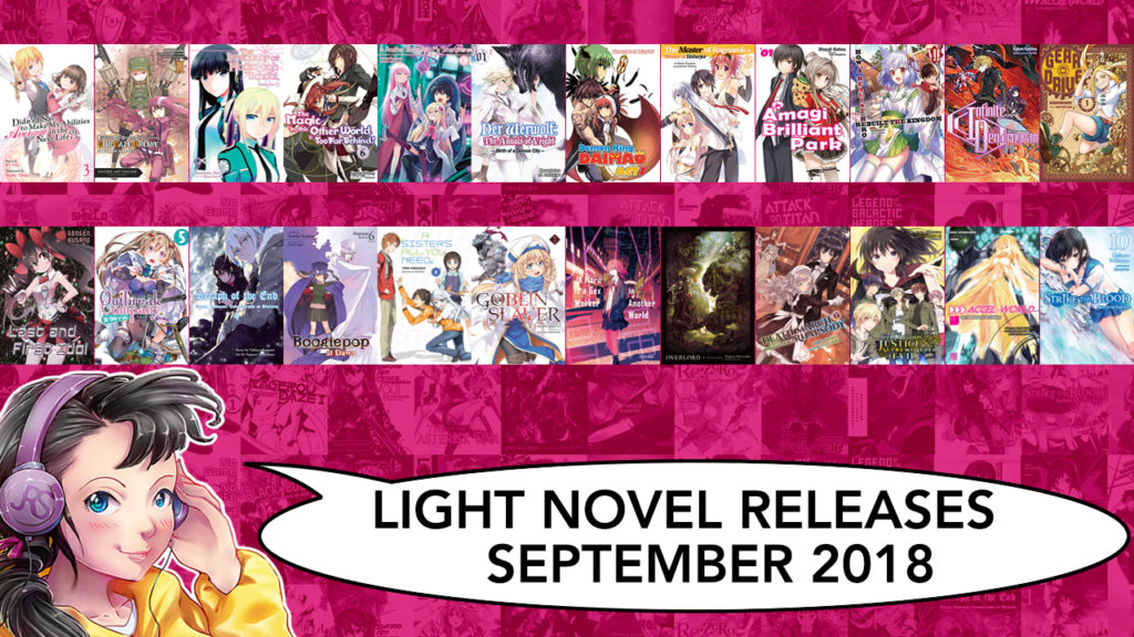 light novel releases for september 2018